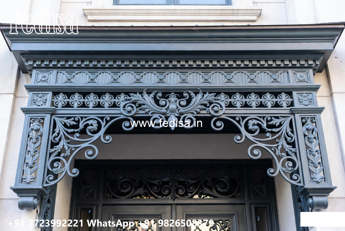 Modern Villa Front Iron Feature Wall Concepts No-2673