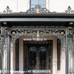 Luxury Villa Elevation Iron Artistic Patterns No-2678