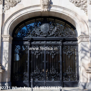 Villa Elevation Iron Design with Artistic Front Appeal No. 2686