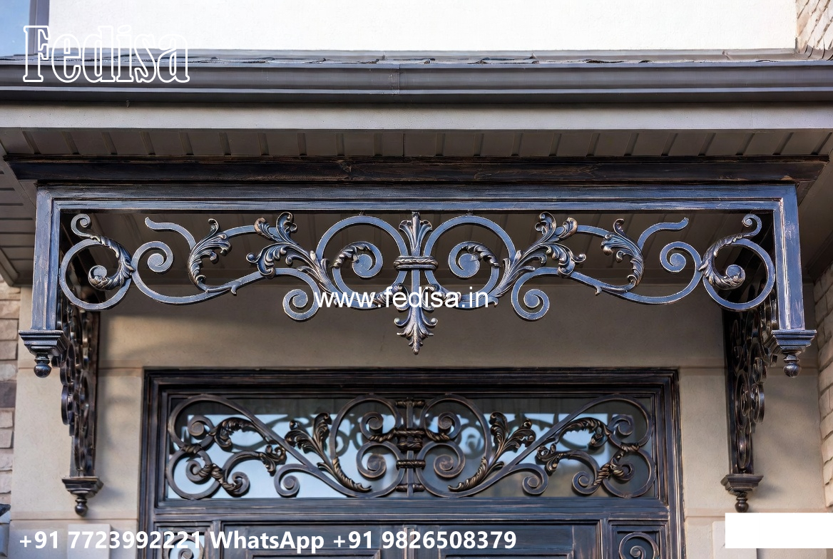 Luxury Villa Elevation Iron Decorative Concepts No-2692