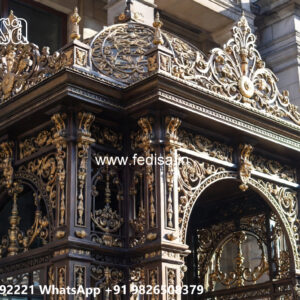 Premium Villa Exterior Iron Feature Wall Inspirations No-2697