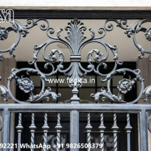 Villa Elevation Iron Design with Contemporary Structural Appeal No-2709