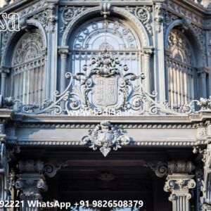 Modern Villa Exterior Iron Artistic Framework No-2724