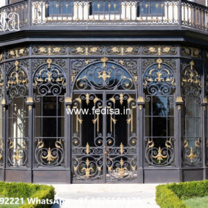 Stylish Villa Front Iron Exterior Concepts No-2748