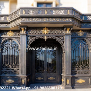 Villa Elevation Iron Design with Stylish Outdoor Concepts No. 2754