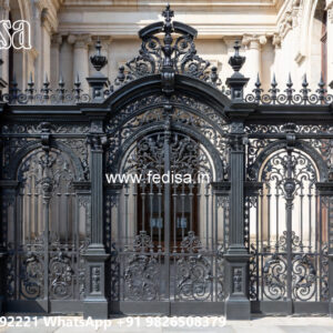 Contemporary Villa Exterior Iron Geometric Beauty No-2755