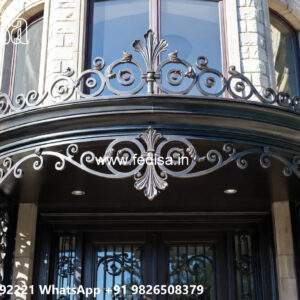 Villa Elevation Iron Design with Artistic Exterior Appeal No-2770