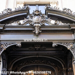 Villa Elevation Iron Design with Stylish Structural Finish No-2778