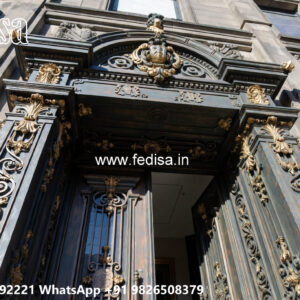 Contemporary Villa Front Iron Exterior Ideas No-2823