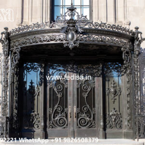 Villa Elevation Iron Design with Artistic Luxury Features