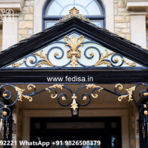 Villa Elevation Iron Design with Artistic Outdoor Appeal No-2905