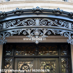 Stylish Decorative Iron Front Ideas for Villas No-2944