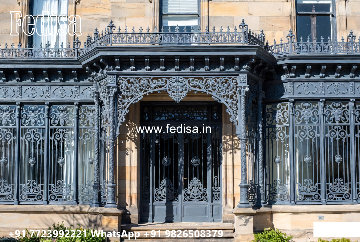 Elegant Villa Front Iron Luxury Patterns No-2956