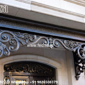 Luxury Villa Front Iron Framework Concepts No-2965