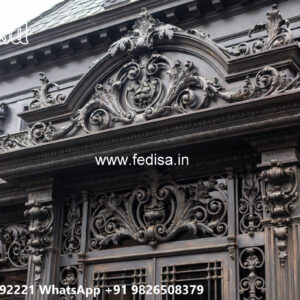 Contemporary Villa Front Iron Structural Inspirations No-2976