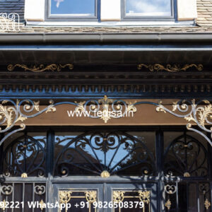 Elegant Modern Villa Exterior Iron Artistic Beauty No-2998