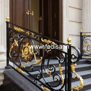 Unique Brass Balcony Railing Design Concepts Front Portico Grill Design