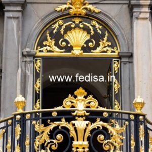 Luxury Brass Balcony Railing For Elegant Homes Latest Khidki Design