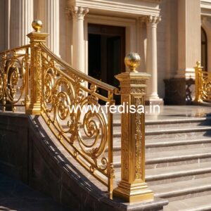Stylish Brass Balcony Railing For Contemporary Homes Balcony With Grill Design