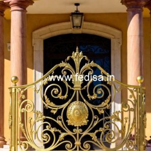 Luxury Brass Balcony Railing With Elegant Finish Grill Gate Design For Main Door Price