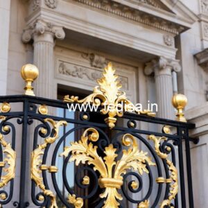 Custom Brass Staircase Railing With Designer Look Ventilation Iron Grill Design