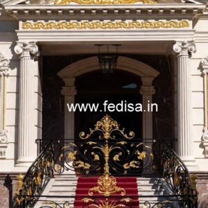 Luxury Brass Balcony Railing For Modern Architecture Main Door Grill Designs For Flats Price