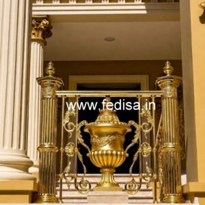 Decorative Brass Balcony Railing With Premium Style Main Gate Grill Ka Design
