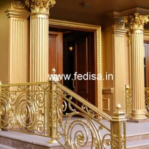 Classic Brass Staircase Railing With Royal Finish 2026 Grill Design