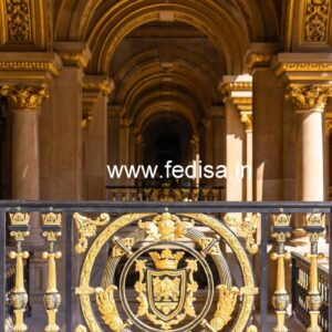 Luxury Brass Balcony Railing With Designer Finish Steel Grill Gate Price