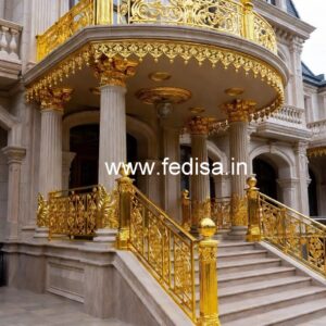Brass Balcony Railing Design For Elegant Spaces Front Door Grill Gate Design