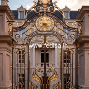 Luxury Brass Balcony Railing With Classic Style Aluminum Sliding Window Grill Design