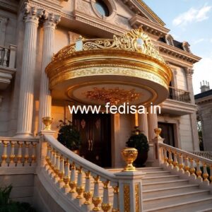 Stylish Brass Balcony Railing With Designer Look Makan Khidki Design