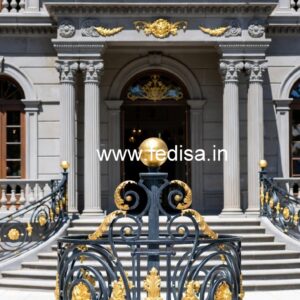 Designer Brass Stair Railing For Luxury Interiors Laser Cutting Design Grill