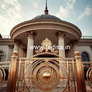 Decorative Brass Balcony Railing With Artistic Work Jalousie Window Grills Design