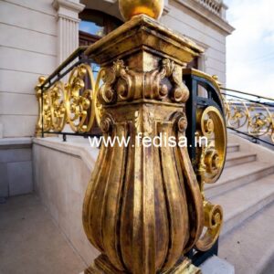 Luxury Brass Stair Railing With Designer Style Top 10 Window Grill Design