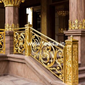 Premium Brass Railing Design With Artistic Finish Low Cost Grill Design