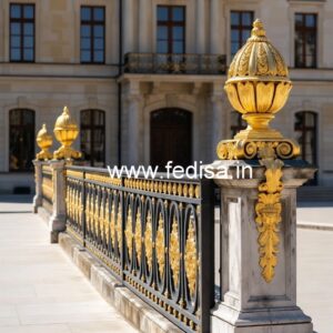 Antique Brass Staircase Railing Design For Villas Steel For Window Grills