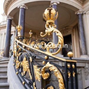 Brass Balcony Railing Design With Classic Appeal Front Grill Design Iron