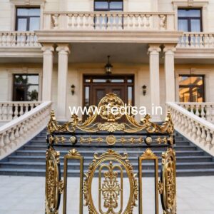 Modern Brass Staircase Railing With Premium Look New Design Grill Window