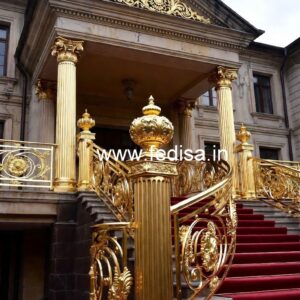 Modern Brass Stair Railing Design For Interiors Modern Window Protector Design