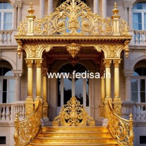 Brass Railing Design With Premium Decorative Finish Double Window Grill Design