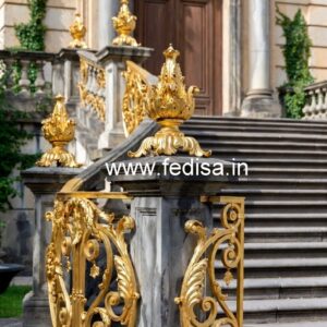 Handcrafted Brass Railing Design For Villas Grill Design Veranda