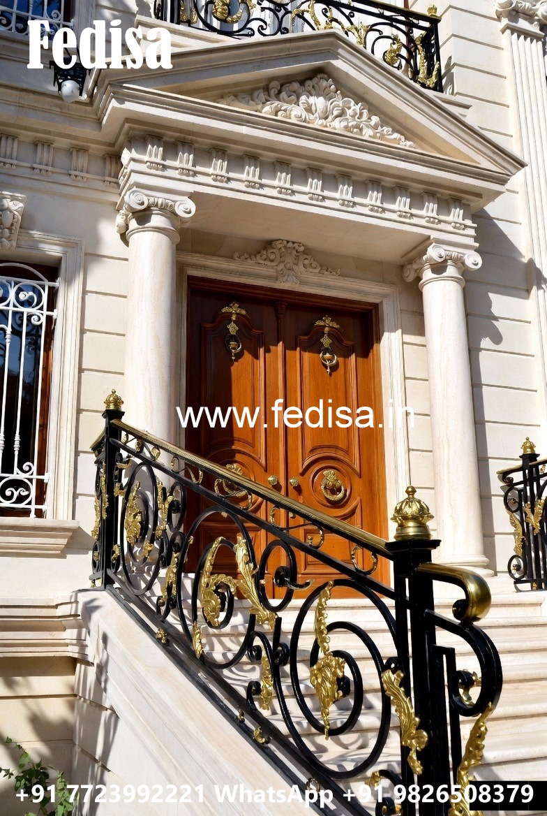 Ornamental Brass Railing Design For Classic Homes Antique Grill Design