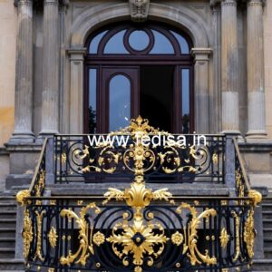 Stylish Brass Railing Design For Interior Decor Darwaja Grill Design