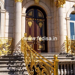Brass Railing Design For Contemporary Homes Top Window Grill Design
