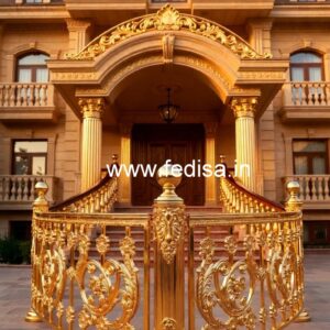 Antique Finish Brass Railing Design For Interiors Best Steel Grill Design For Balcony