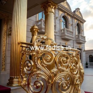 Brass Railing Design For Home Exterior Decor Channel Grill Design