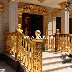 Premium Brass Balcony Railing For Homes Grill Gate Design For Portico