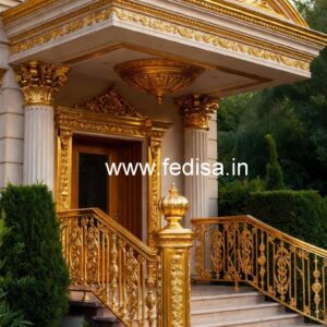 Custom Brass Railing Design For Modern Architecture New Grill Gate