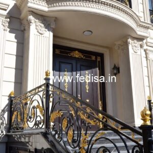 Decorative Brass Balcony Railing For Luxury Homes Minimalist Window Grills